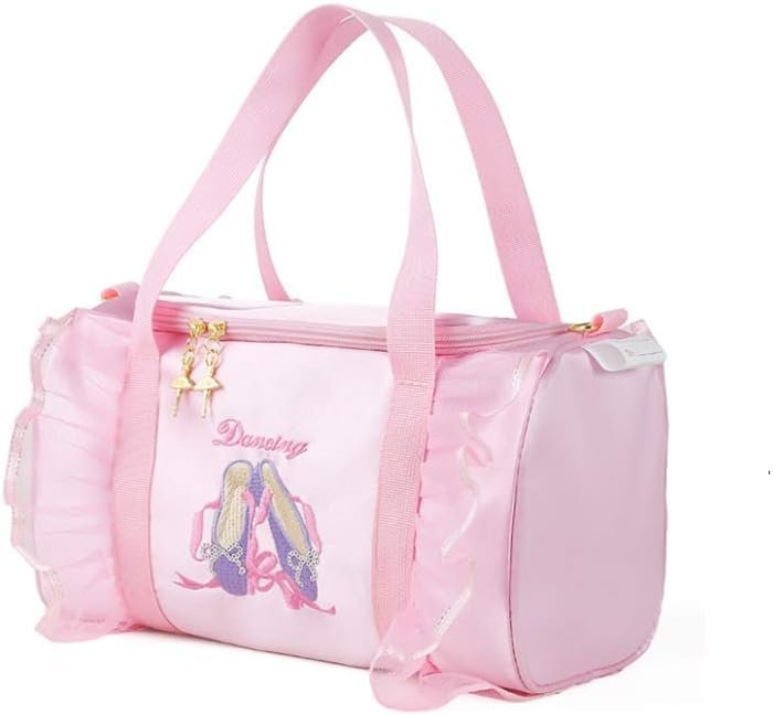 Private Label Girls Pink Dance Duffel Bag Custom Logo Factory