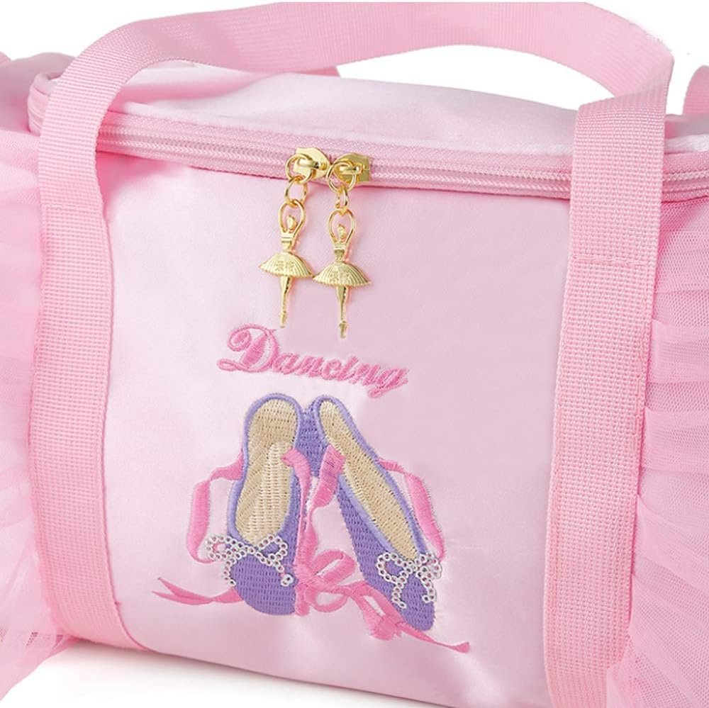 Private Label Girls Pink Dance Duffel Bag Custom Logo Factory