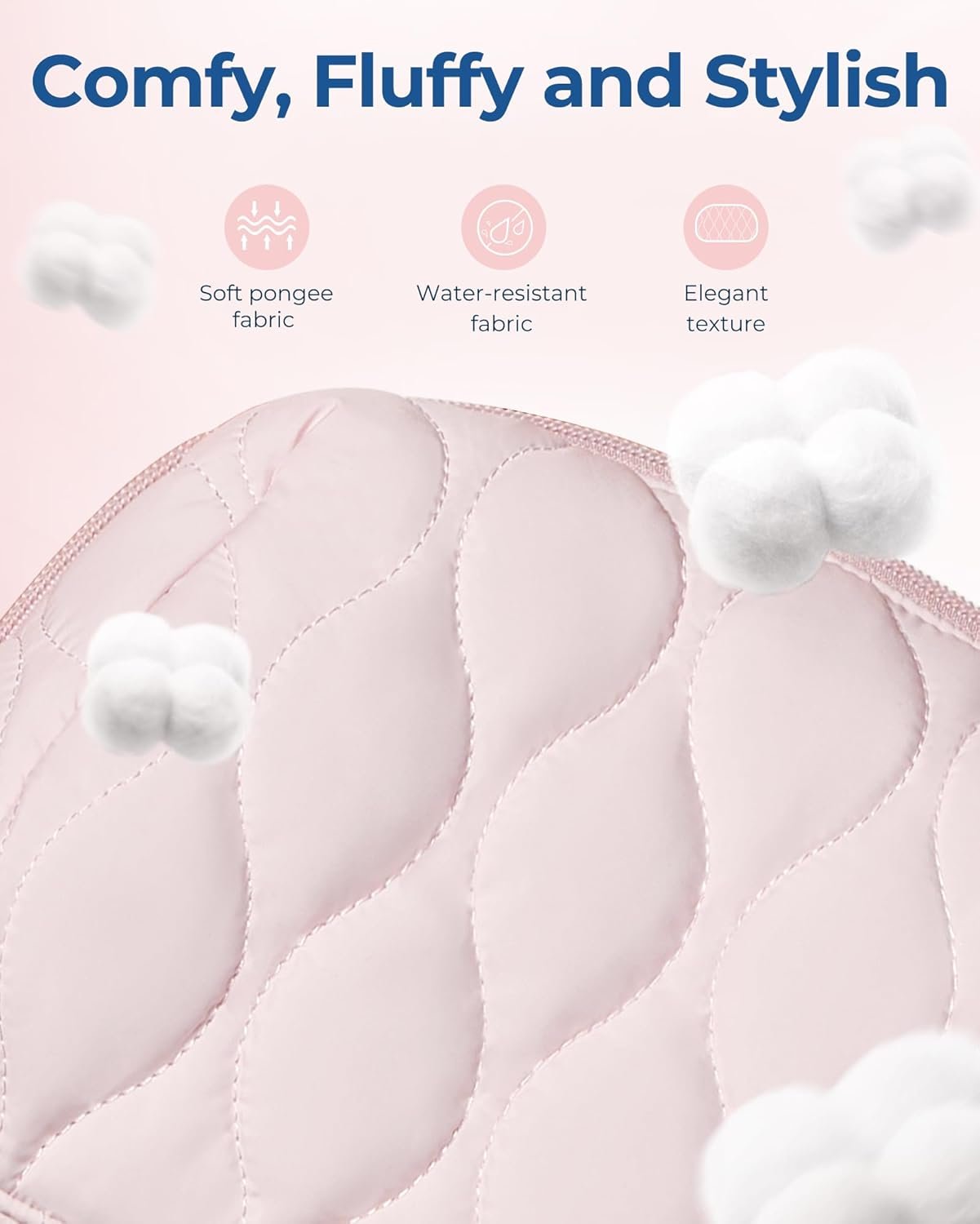 Private Label Puffy Padded Makeup Bag Factory Custom Logo Travel Cosmetic Organizer Wide-Open Pouch for Women Toiletries Brushes Pink Private Label Puffy Padded Makeup Bag Factory Custom Logo Travel Cosmetic Organizer Wide-Open Pouch for Women Toiletries Brushes Pink