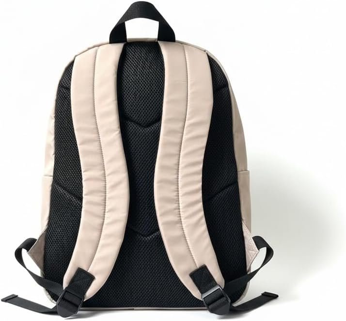 Custom Logo Beige Black Bow College Laptop Backpack Travel Backpack for Women Private Label Water-Resistant Casual Daypack for 14 Inch Laptop Manufacturer