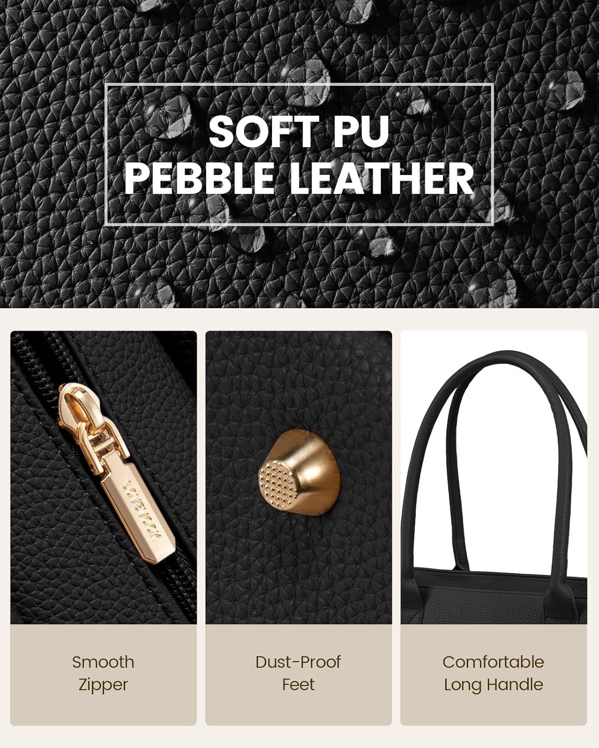 Private Label 15.6 Inch Laptop Bag for Women Waterproof Leather Work Tote with Custom Logo Large Capacity Business Shoulder Bag Office Briefcase Manufacturer