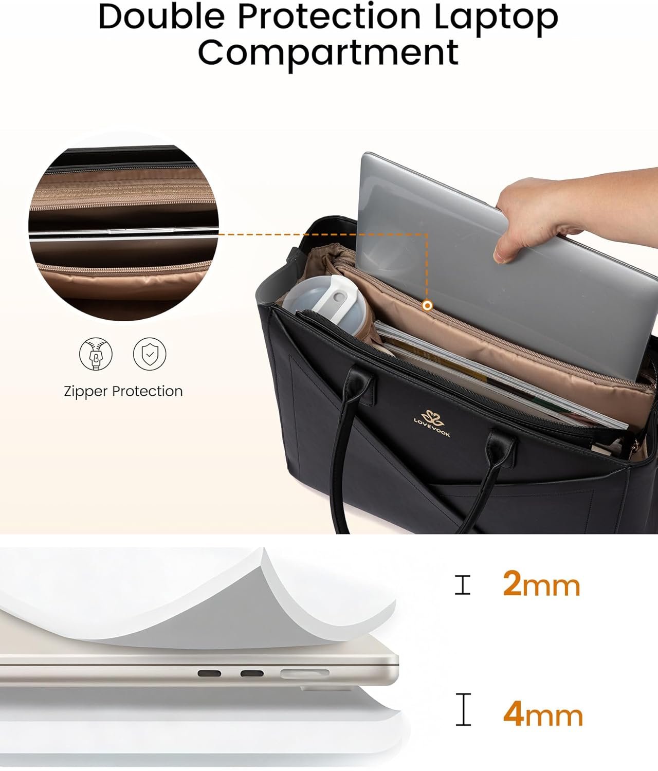 Custom Logo 15.6 Inch Womens Laptop Tote Bag with Large Cup Holder Waterproof PU Leather Private Label Work Teacher Business Office Handbag Briefcase Manufacturer Custom Logo 15.6 Inch Womens Laptop Tote Bag with Large Cup Holder Waterproof PU Leather Private Label Work Teacher Business Office Handbag Briefcase Manufacturer