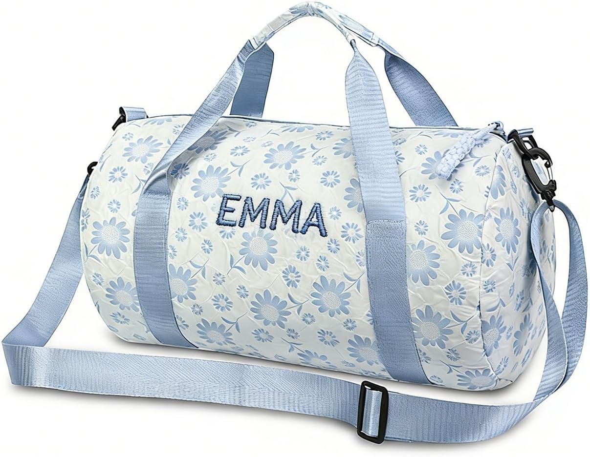 Custom Logo Embroidered Monogram Personalized Training Gym Weekend Bridesmaid Yoga Bag Private Label Factory