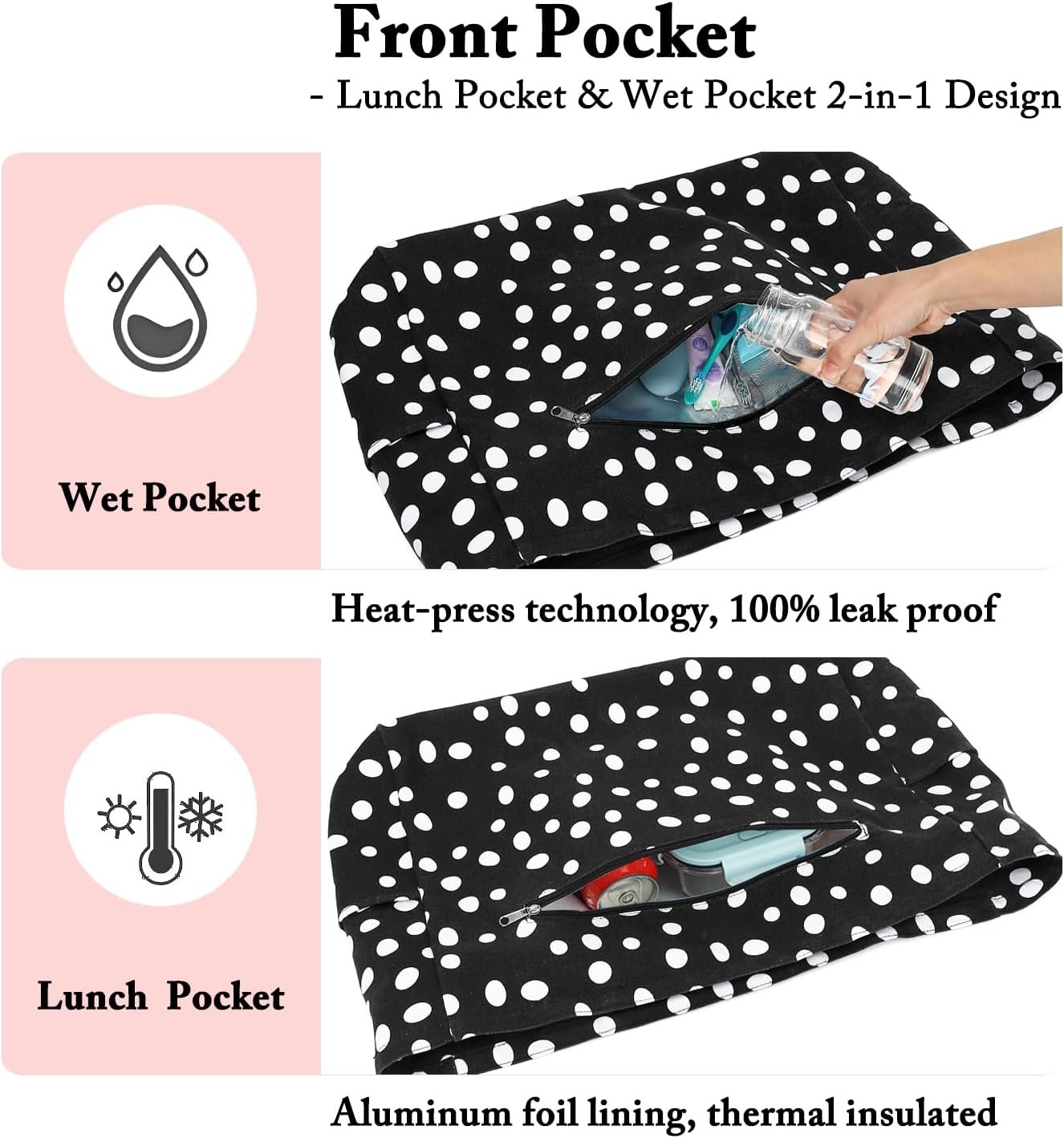 Custom Logo Large Canvas Beach Bag for Women Private Label Waterproof Sandproof with Zipper and Wet Bag Cruise Essentials Manufacturer