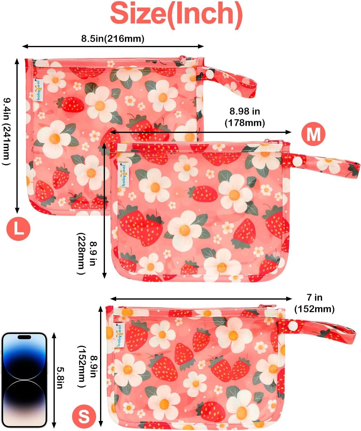 Factory Direct Private Label Clear Travel Organizer Bags 3 Pack TSA Approved Mess-Proof Pouches with Snap Handle Water-Resistant Toiletry Essentials for Baby & Mom Strawberry Custom Logo Factory Direct Private Label Clear Travel Organizer Bags 3 Pack TSA Approved Mess-Proof Pouches with Snap Handle Water-Resistant Toiletry Essentials for Baby & Mom Strawberry Custom Logo