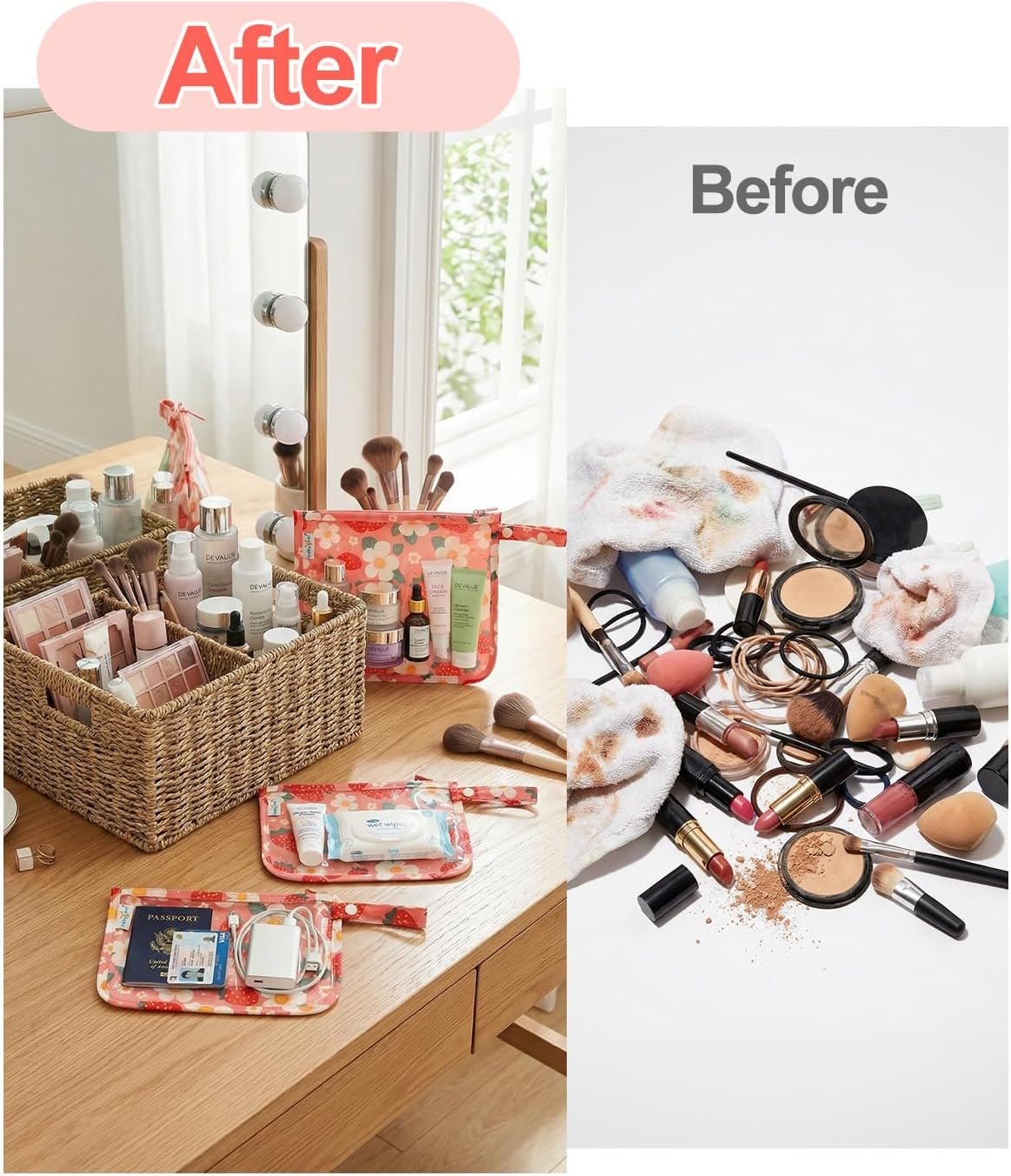 Factory Direct Private Label Clear Travel Organizer Bags 3 Pack TSA Approved Mess-Proof Pouches with Snap Handle Water-Resistant Toiletry Essentials for Baby & Mom Strawberry Custom Logo Factory Direct Private Label Clear Travel Organizer Bags 3 Pack TSA Approved Mess-Proof Pouches with Snap Handle Water-Resistant Toiletry Essentials for Baby & Mom Strawberry Custom Logo