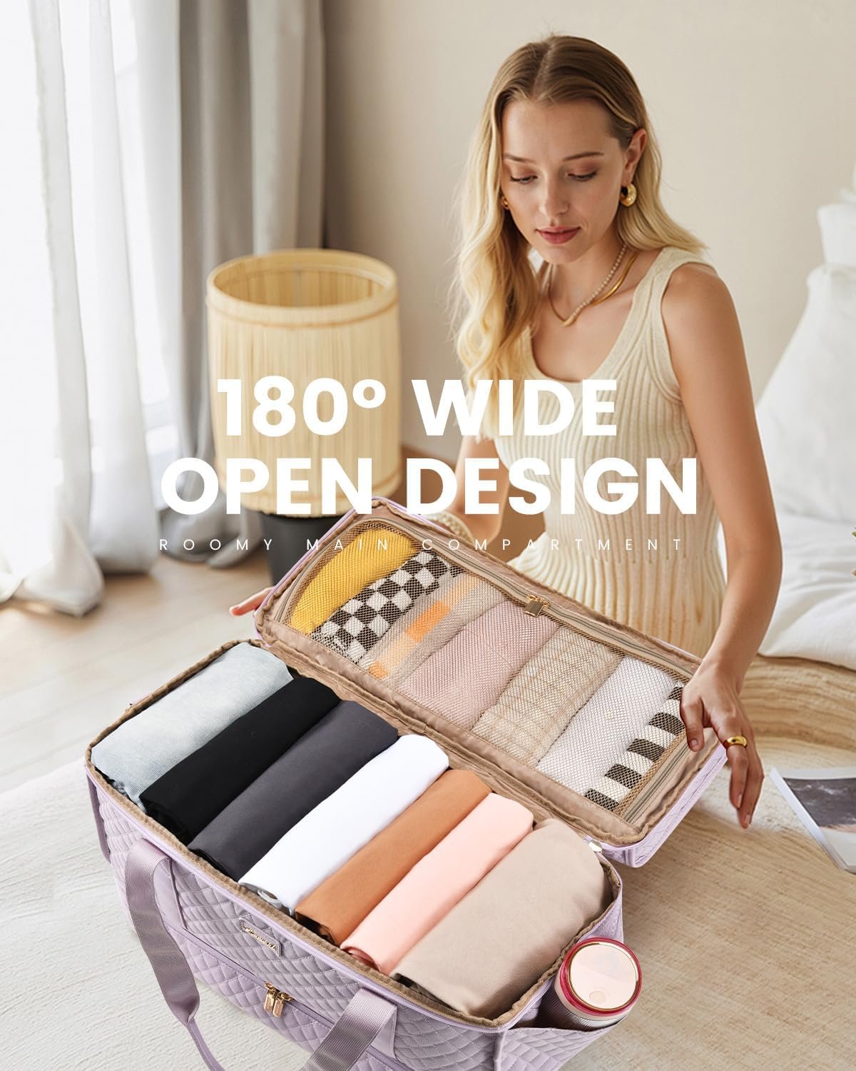 Private Label Large Travel Duffle Weekender Bag for Women with Shoe Compartment Custom Logo Overnight Hospital Labor Delivery Bag Carry On Personal Item Yoga Gym Duffel Manufacturer