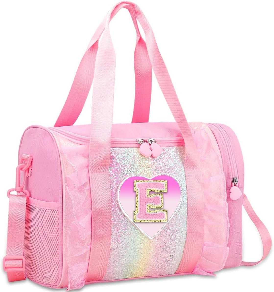 Private Label Personalized Monogram Dance Bag for Girls 3-6 Years Lightweight Water Resistant Oxford Duffle Backpack for Ballet Cheerleading Sleepovers Gymnastics Custom Logo Pink Manufacturer