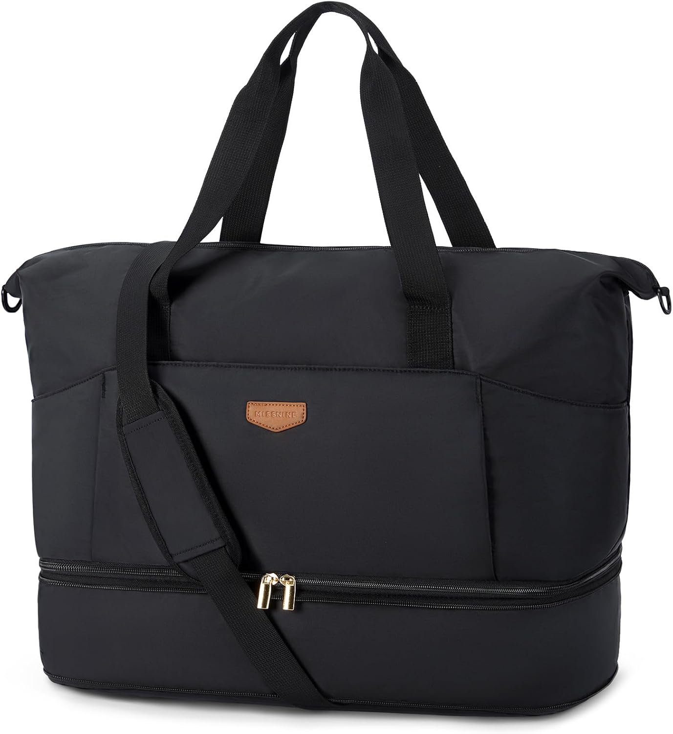 Custom Logo Weekender Bag for Women 50L Expandable Foldable Travel Duffel Private Label with Shoes Compartment Carry-On Overnight Gym Factory