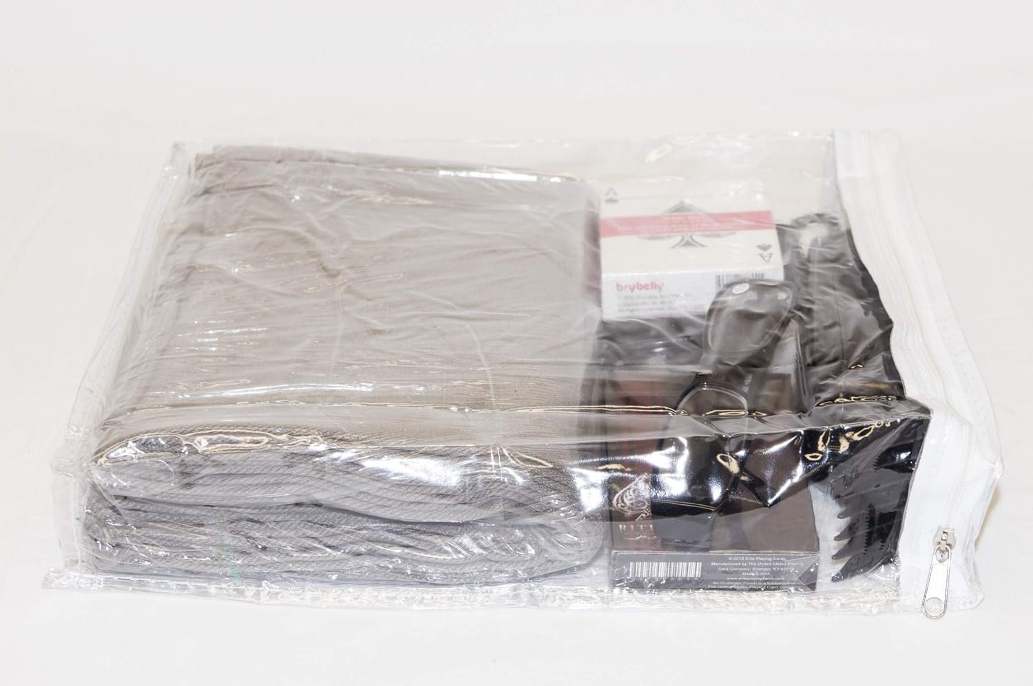 Private Label 10-Pack 9 x 11 x 2 Inch Clear Vinyl Zippered Storage Bags with Custom Logo Display Pocket from Manufacturer