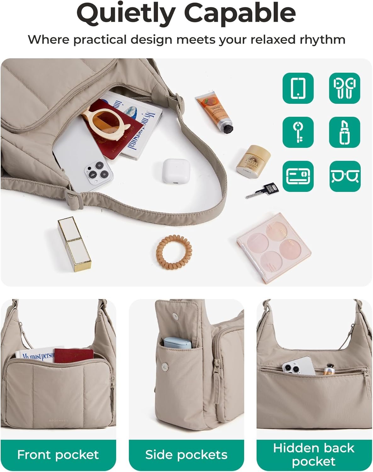 Custom Logo Women's Crossbody Bags Small Puffer Purses for Daily Travel Private Label 6L Fluffy Hobo with Adjustable Strap Factory Custom Logo Women's Crossbody Bags Small Puffer Purses for Daily Travel Private Label 6L Fluffy Hobo with Adjustable Strap Factory