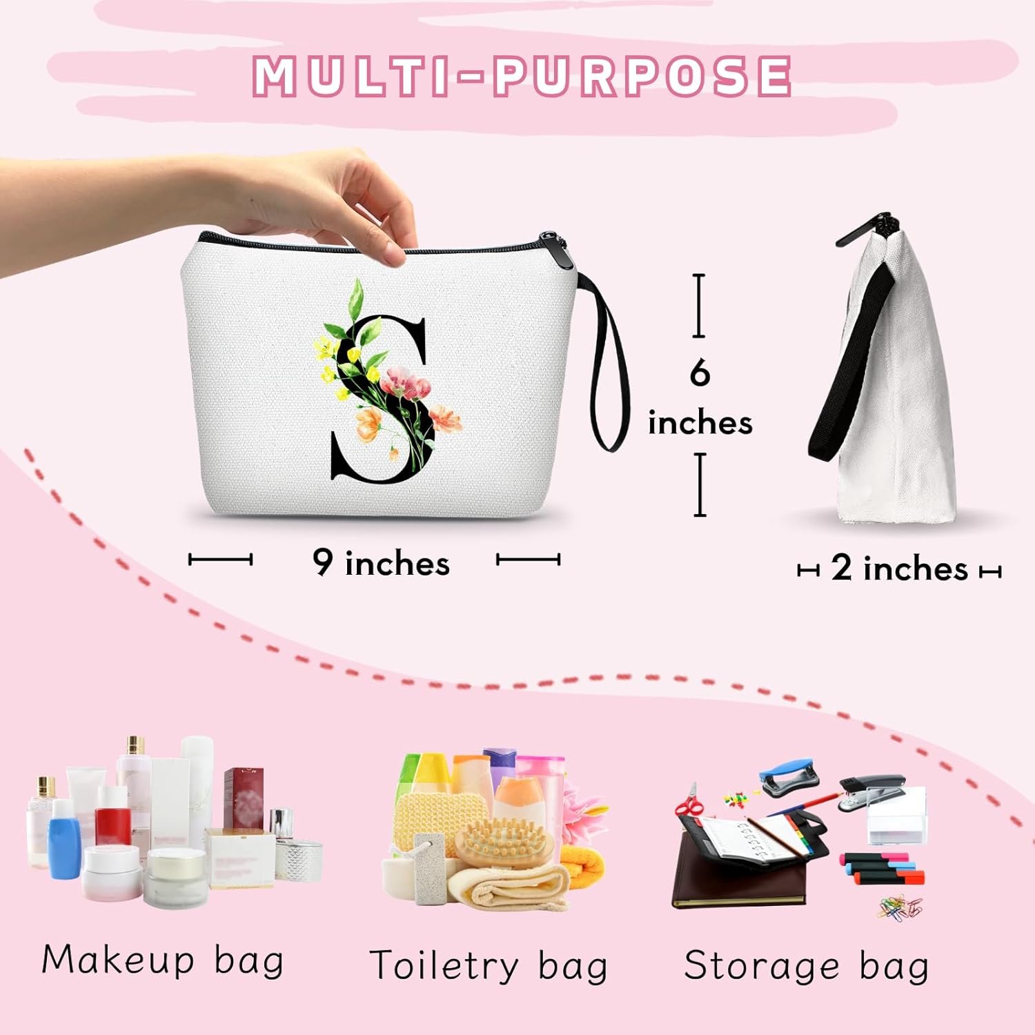 Private Label Personalized Initial Travel Makeup Cosmetic Bag with Mirror Custom Logo for Women Mom Sister Daughter Friend BFF Birthday Bridal Shower Valentines Mothers Day Christmas Graduation Gifts Size S Factory Private Label Personalized Initial Travel Makeup Cosmetic Bag with Mirror Custom Logo for Women Mom Sister Daughter Friend BFF Birthday Bridal Shower Valentines Mothers Day Christmas Graduation Gifts Size S Factory