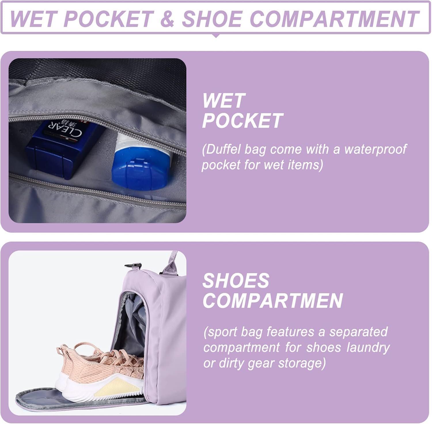 Private Label Weekender Duffel Bags for Women and Men Custom Logo Airplane Carry-On Travel Tote Overnight Luggage with Wet Pocket Shoe Compartment Sports Gym Dance Hospital Labor Delivery Manufacturer