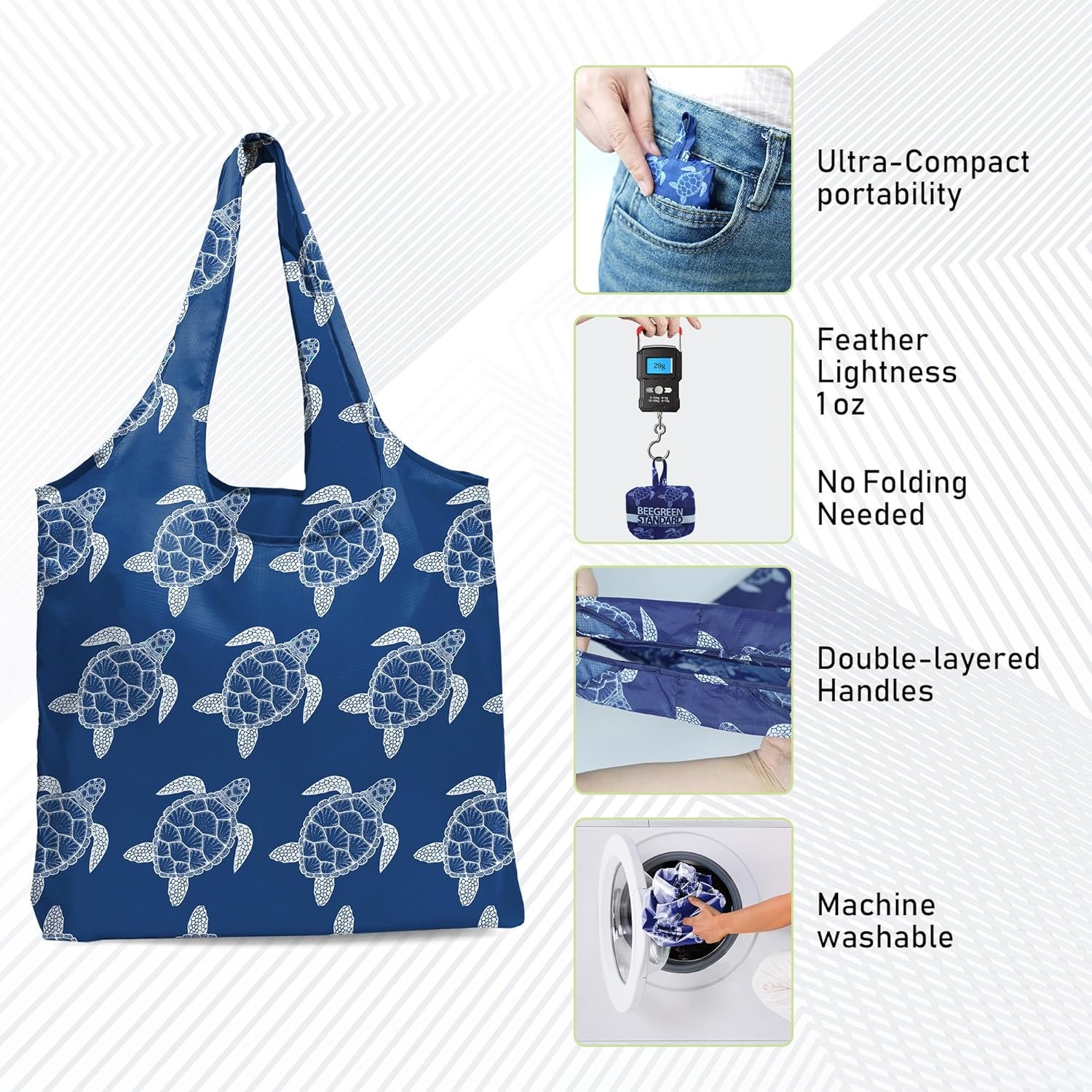 Private Label Reusable Foldable Compact Grocery Shopping Bags Custom Logo Travel Tote Sturdy Manufacturer Private Label Reusable Foldable Compact Grocery Shopping Bags Custom Logo Travel Tote Sturdy Manufacturer