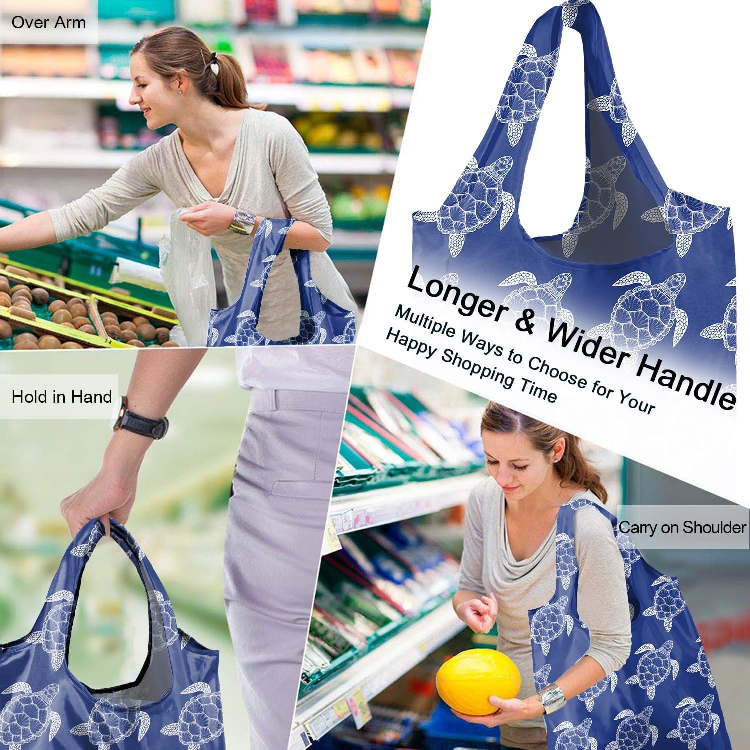 Private Label Reusable Foldable Compact Grocery Shopping Bags Custom Logo Travel Tote Sturdy Manufacturer Private Label Reusable Foldable Compact Grocery Shopping Bags Custom Logo Travel Tote Sturdy Manufacturer