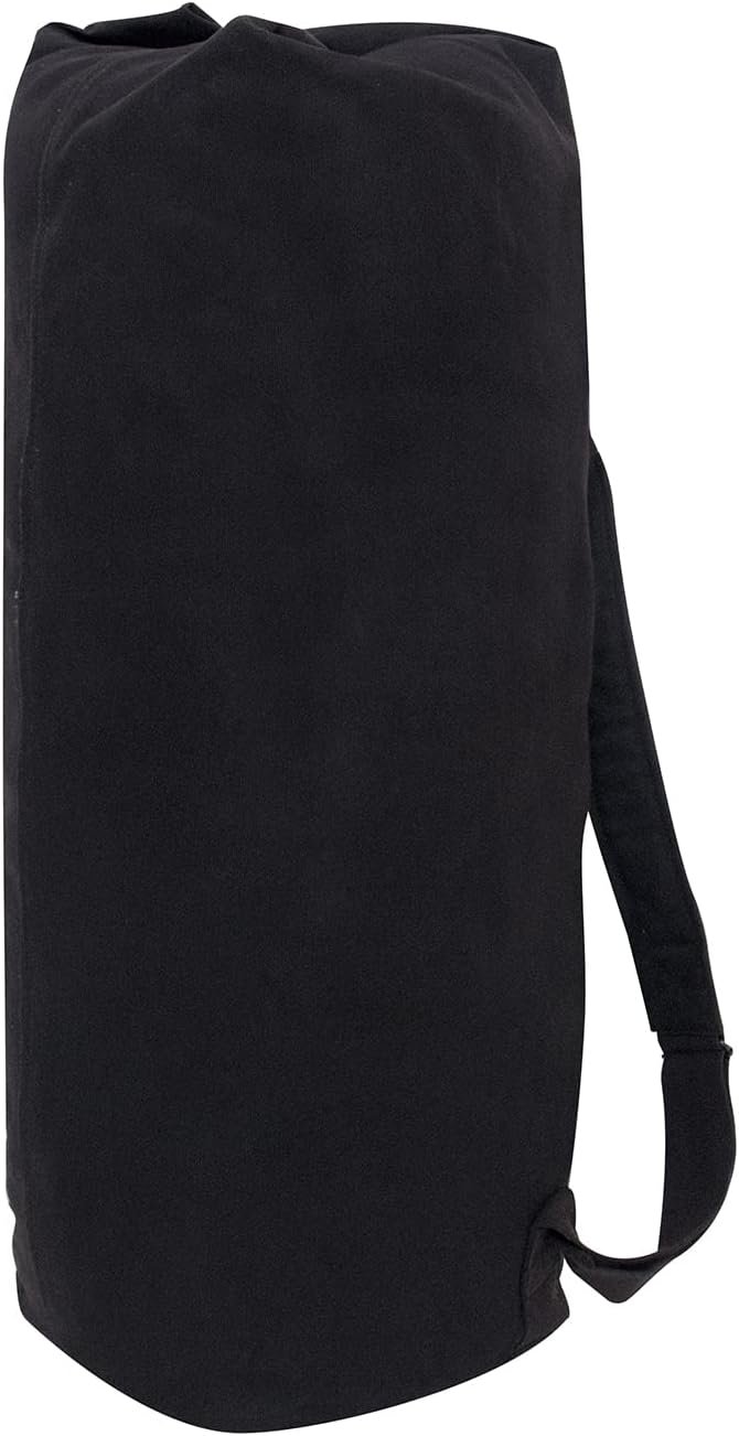 Custom Logo Private Label Black GI Style Double Strap Duffle Bag Manufacturer Custom Logo Private Label Black GI Style Double Strap Duffle Bag Manufacturer