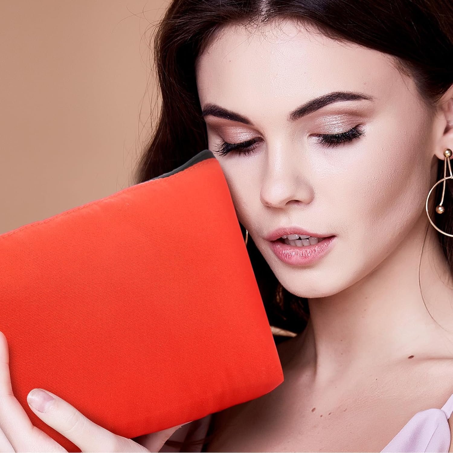 Private Label 30 Pcs Bulk Canvas Makeup Bags for Women Custom Logo Small Travel Zipper Cosmetic Pouches Blank DIY Multipurpose Toiletry Pencil Cases Manufacturer 8.7 x 5 x 1.8 Inch