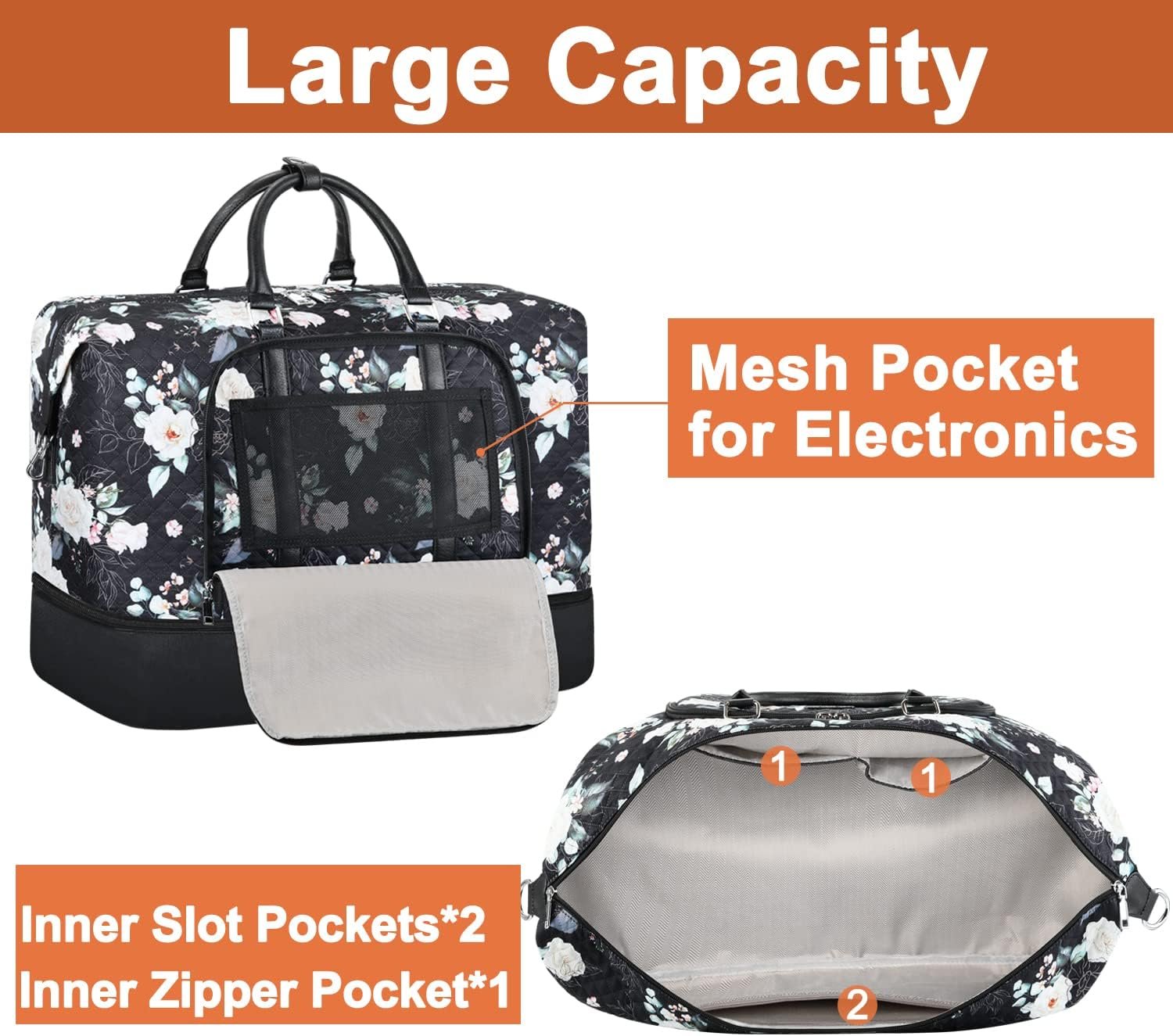 Private Label Travel Weekender Bag for Women 21