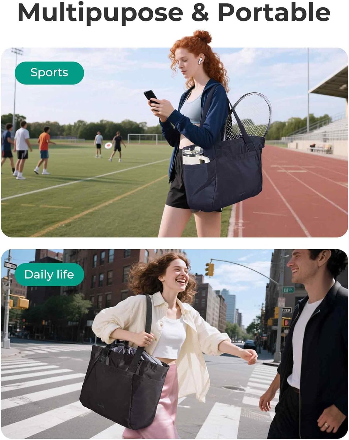 Private Label Large Reusable Grocery Bags Foldable Beach Tote Custom Logo for Shopping Moving Holiday Travel Packing from Factory