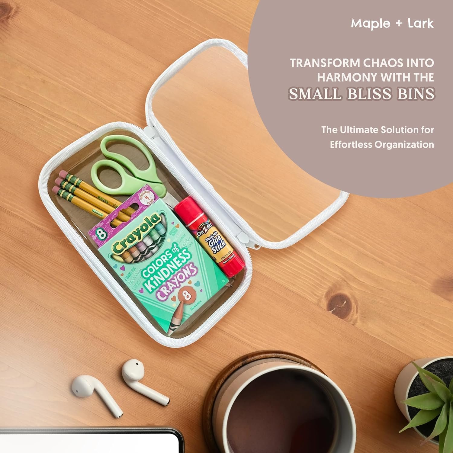 Custom Logo Hard-Sided Clear Zipper Storage Cases - Private Label Professional-Grade Plastic Pencil Toiletry Travel Cosmetic Toy Organizers Direct from Factory (2 Pack, S)