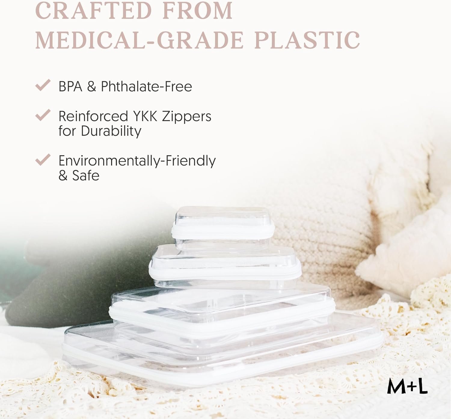 Custom Logo Hard-Sided Clear Zipper Storage Cases - Private Label Professional-Grade Plastic Pencil Toiletry Travel Cosmetic Toy Organizers Direct from Factory (2 Pack, S)