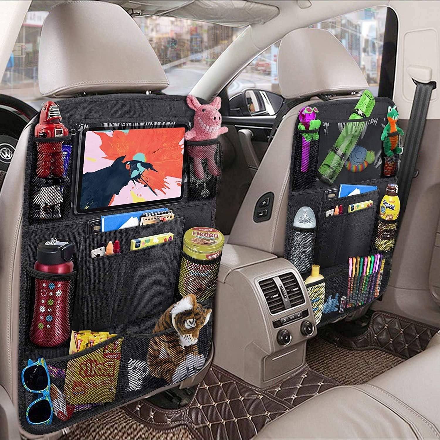 Private Label Car Backseat Organizer with 10
