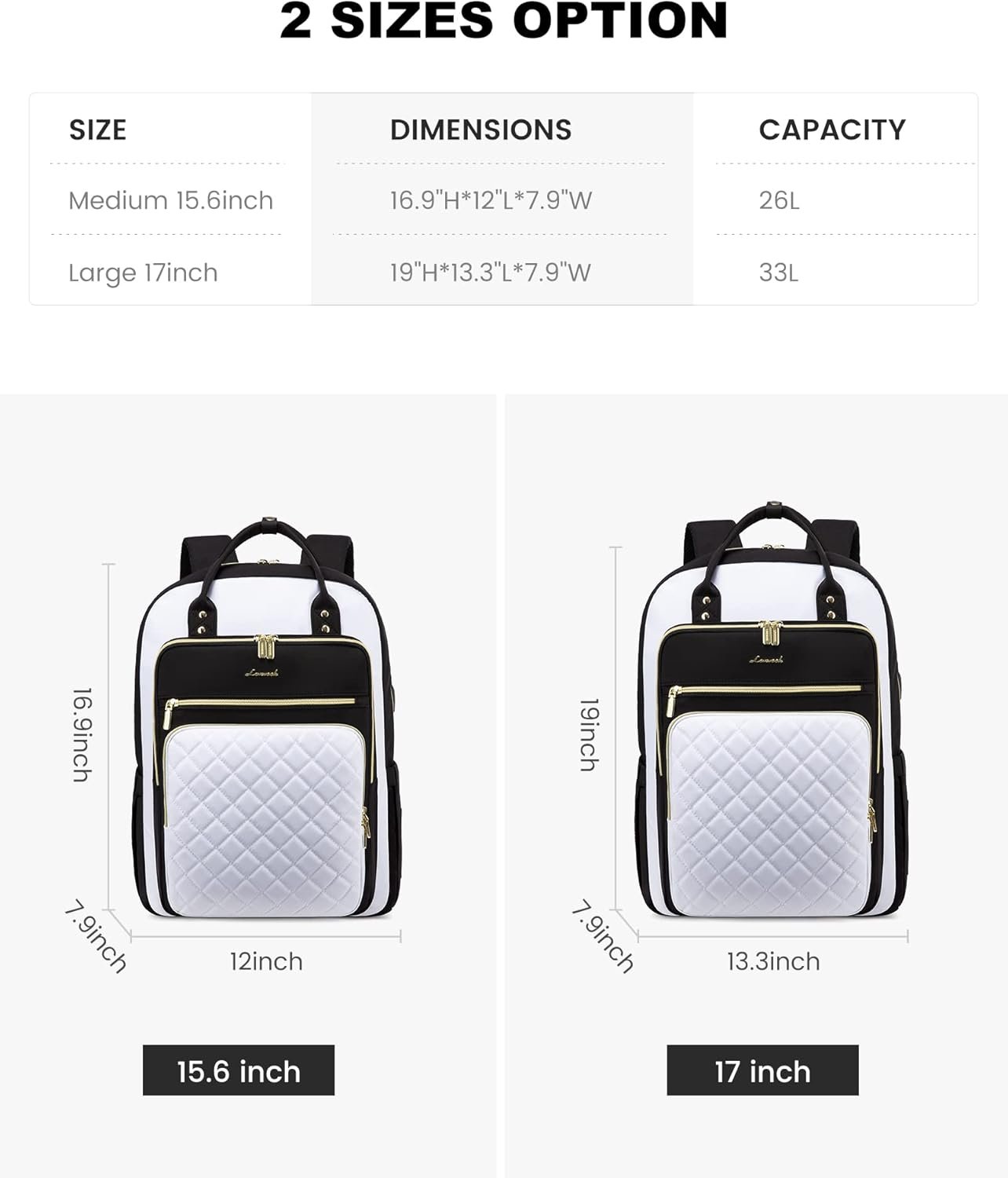 Private Label Laptop Backpack for Women with Custom Logo USB Port Fashion Travel Purse Lightweight Casual Daypack Nurse Teacher College Work Business Fits 17