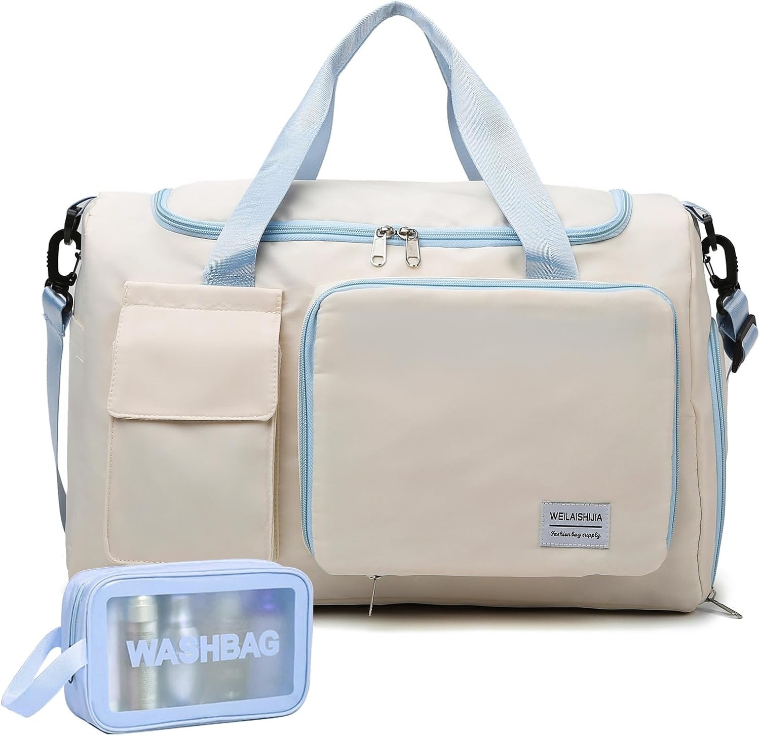 Private Label Small Gym Bag for Women with Custom Logo Shoe Compartment Travel Duffle Carry On Weekender from Factory