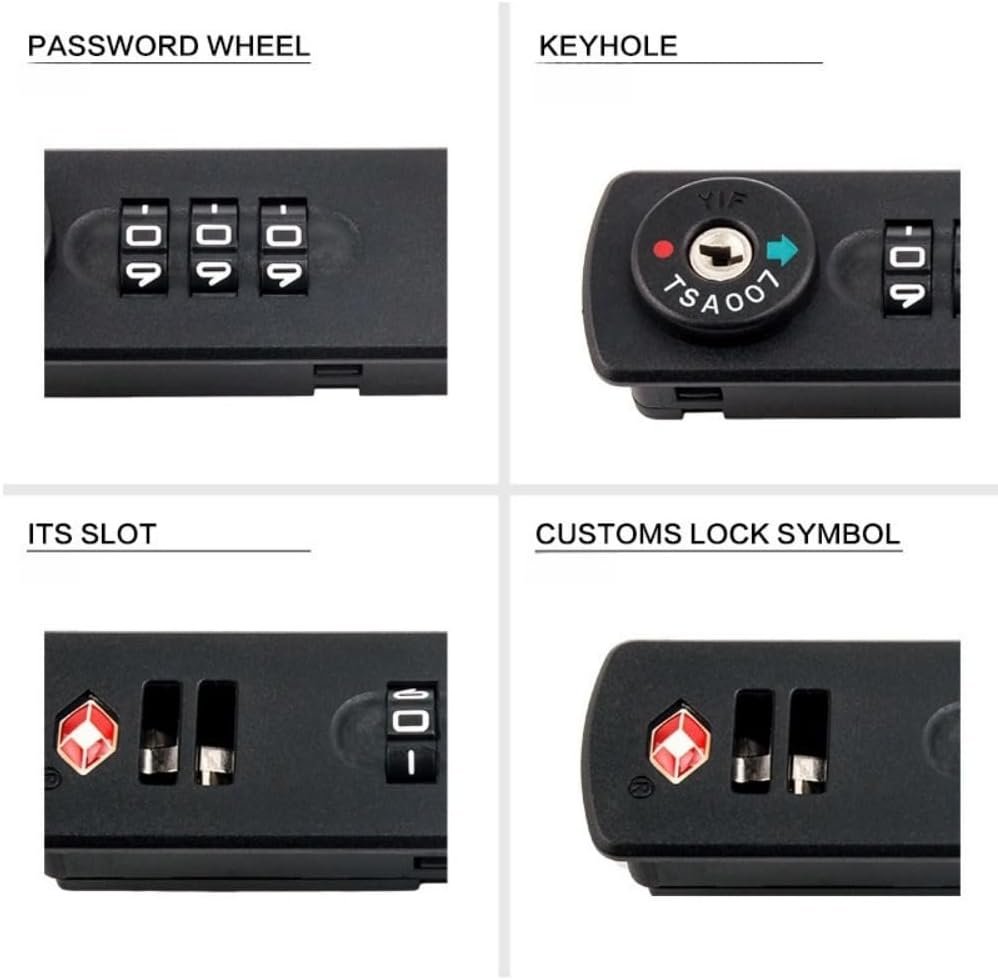 Private Label TSA Approved Travel Locks Custom Logo Keyless Combination Luggage Locks Manufacturer Portable Customs Code Backpack Baggage Accessories