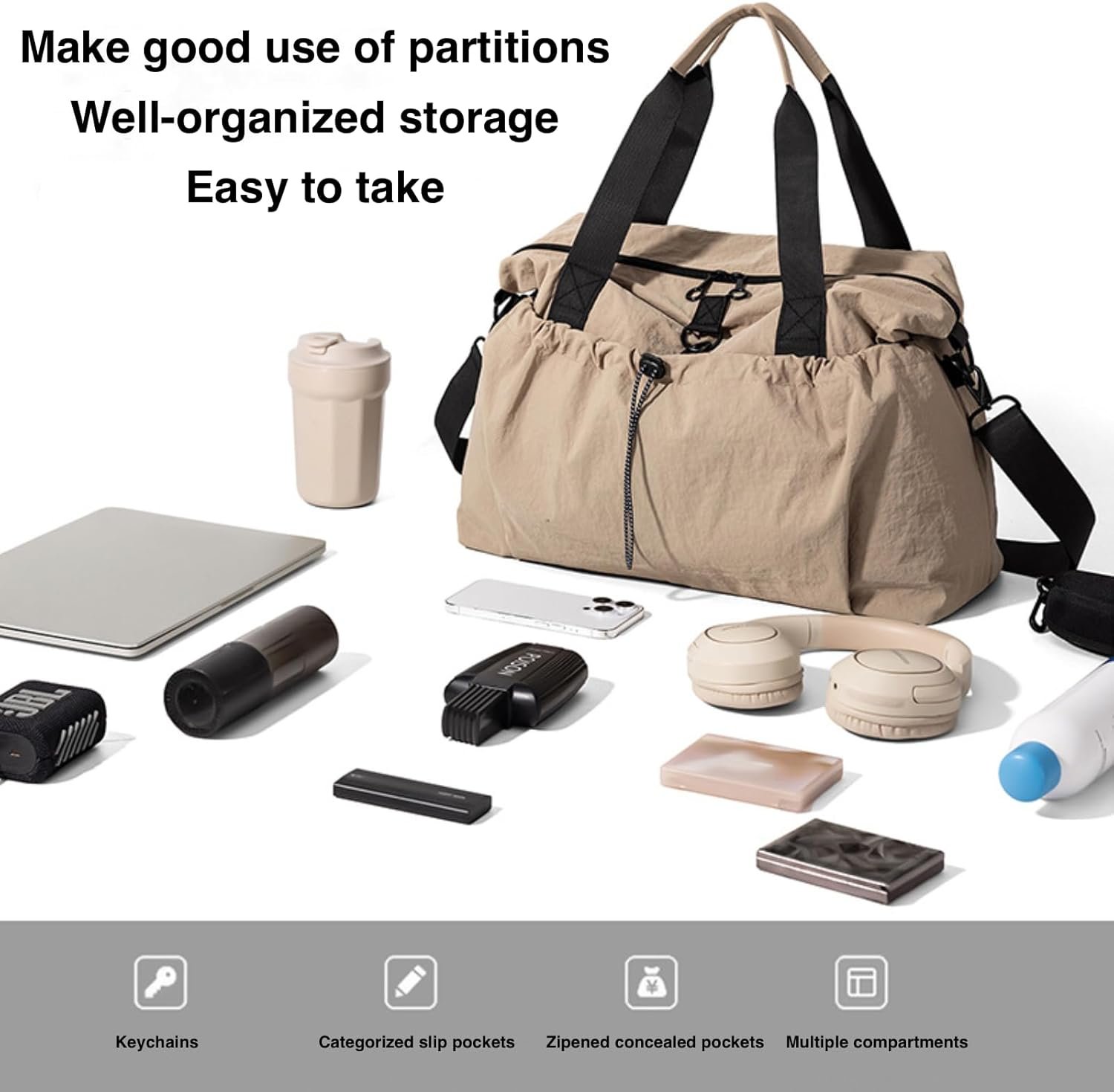 Private Label Large Tote Bag for Women with Custom Logo Travel Work Gym Shoulder Crossbody Nylon Zipper Manufacturer Private Label Large Tote Bag for Women with Custom Logo Travel Work Gym Shoulder Crossbody Nylon Zipper Manufacturer