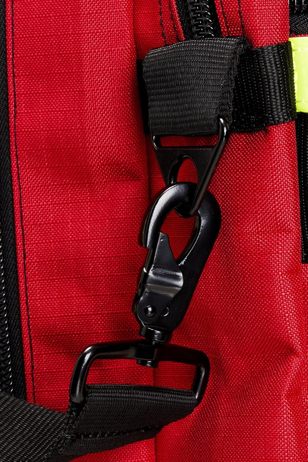 Private Label Firefighter Turnout Jumbo Gear Bag with Custom Logo Maltese Cross Reflective Trim and Padded Shoulder Strap from Manufacturer