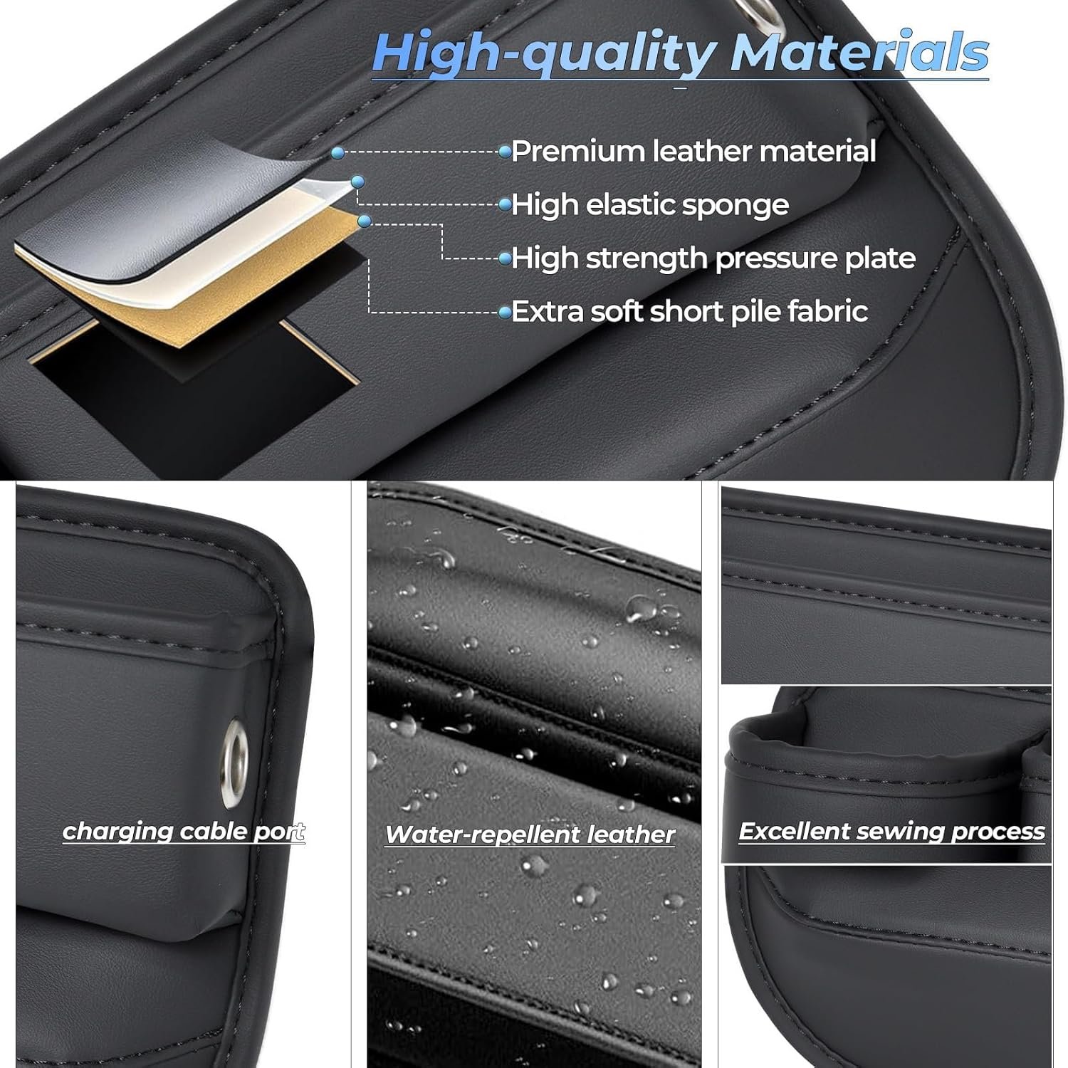 Custom Logo Anti-Drop Car Seat Gap Filler Premium Leather Console Organizer Private Label Easy Phone Key Access Universal Fit Car SUV Truck Multi-Purpose Essentials Manufacturer 2PC Custom Logo Anti-Drop Car Seat Gap Filler Premium Leather Console Organizer Private Label Easy Phone Key Access Universal Fit Car SUV Truck Multi-Purpose Essentials Manufacturer 2PC