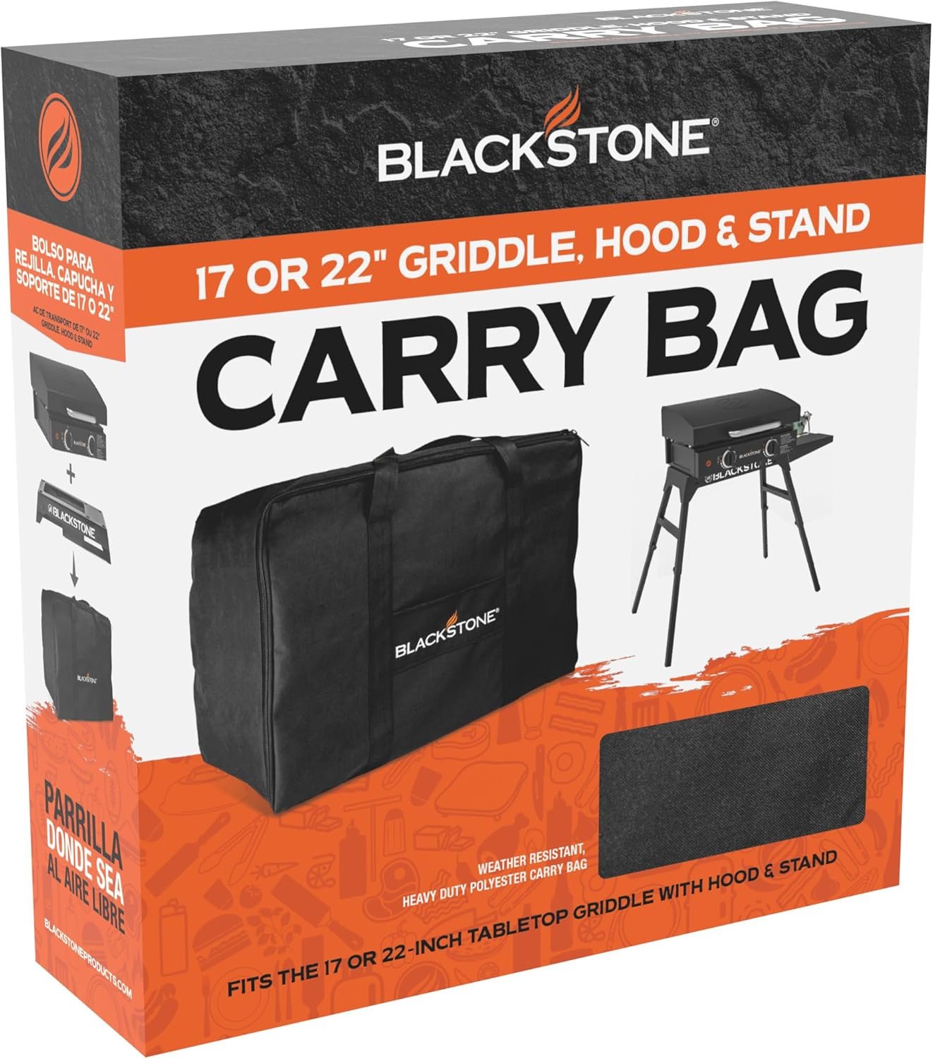 Custom Logo Tabletop Griddle Carry Bag Fits 17