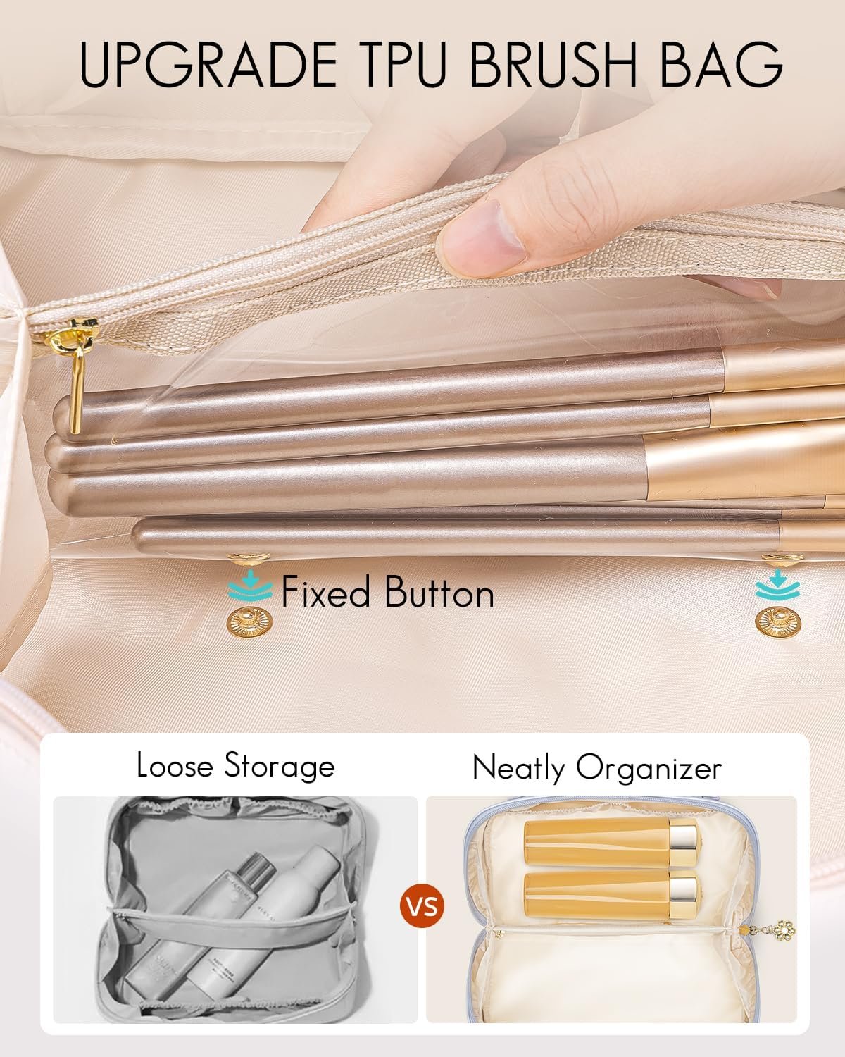 Manufacturer Purple PU Leather Makeup Bag Travel Toiletry Cosmetic Bag for Women - Custom Logo Portable for Skincare Brushes & Travel Essentials - Private Label