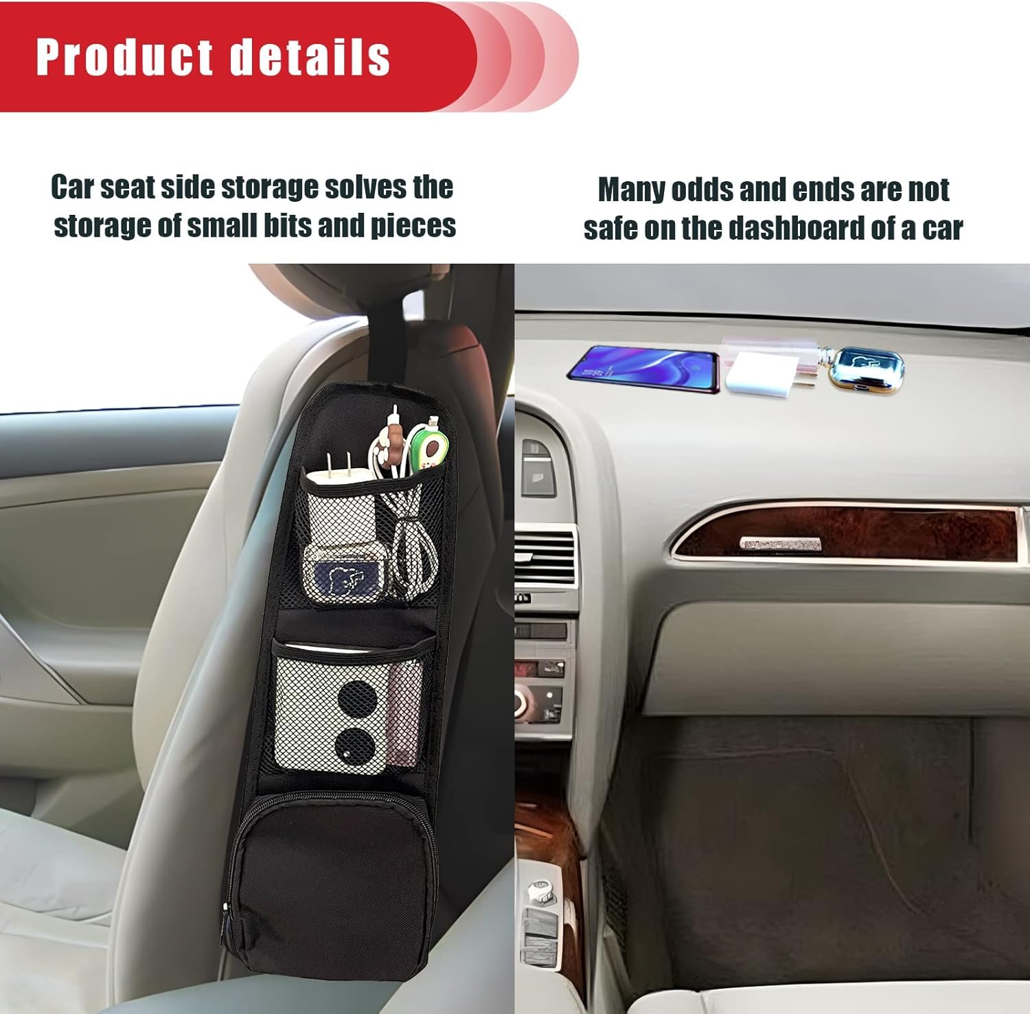 Private Label 2PCS Car Seat Storage Hanging Bag Multi-Pocket Side Organizer Custom Logo Multifunctional Mesh Net Pocket for Mobile Phone Wallet Glasses Manufacturer for Cars SUVs Trucks Private Label 2PCS Car Seat Storage Hanging Bag Multi-Pocket Side Organizer Custom Logo Multifunctional Mesh Net Pocket for Mobile Phone Wallet Glasses Manufacturer for Cars SUVs Trucks