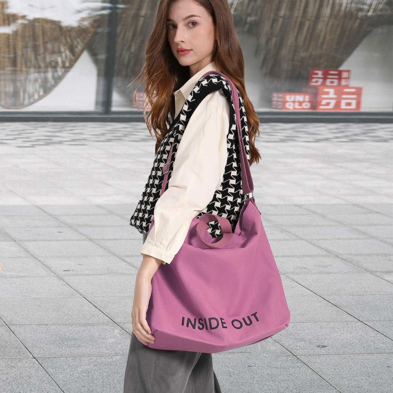 Private Label Canvas Tote Bag for Women Reversible Crossbody Handbag with Adjustable Strap and Coin Purse Custom Logo Factory for Work Travel Grocery Private Label Canvas Tote Bag for Women Reversible Crossbody Handbag with Adjustable Strap and Coin Purse Custom Logo Factory for Work Travel Grocery