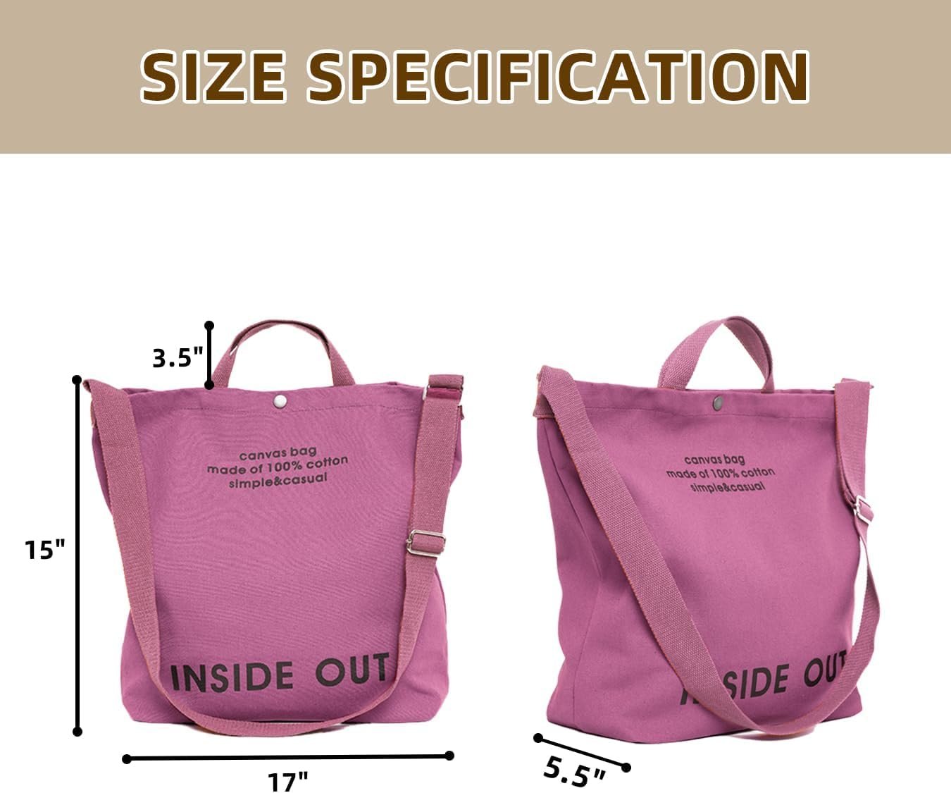 Private Label Canvas Tote Bag for Women Reversible Crossbody Handbag with Adjustable Strap and Coin Purse Custom Logo Factory for Work Travel Grocery Private Label Canvas Tote Bag for Women Reversible Crossbody Handbag with Adjustable Strap and Coin Purse Custom Logo Factory for Work Travel Grocery