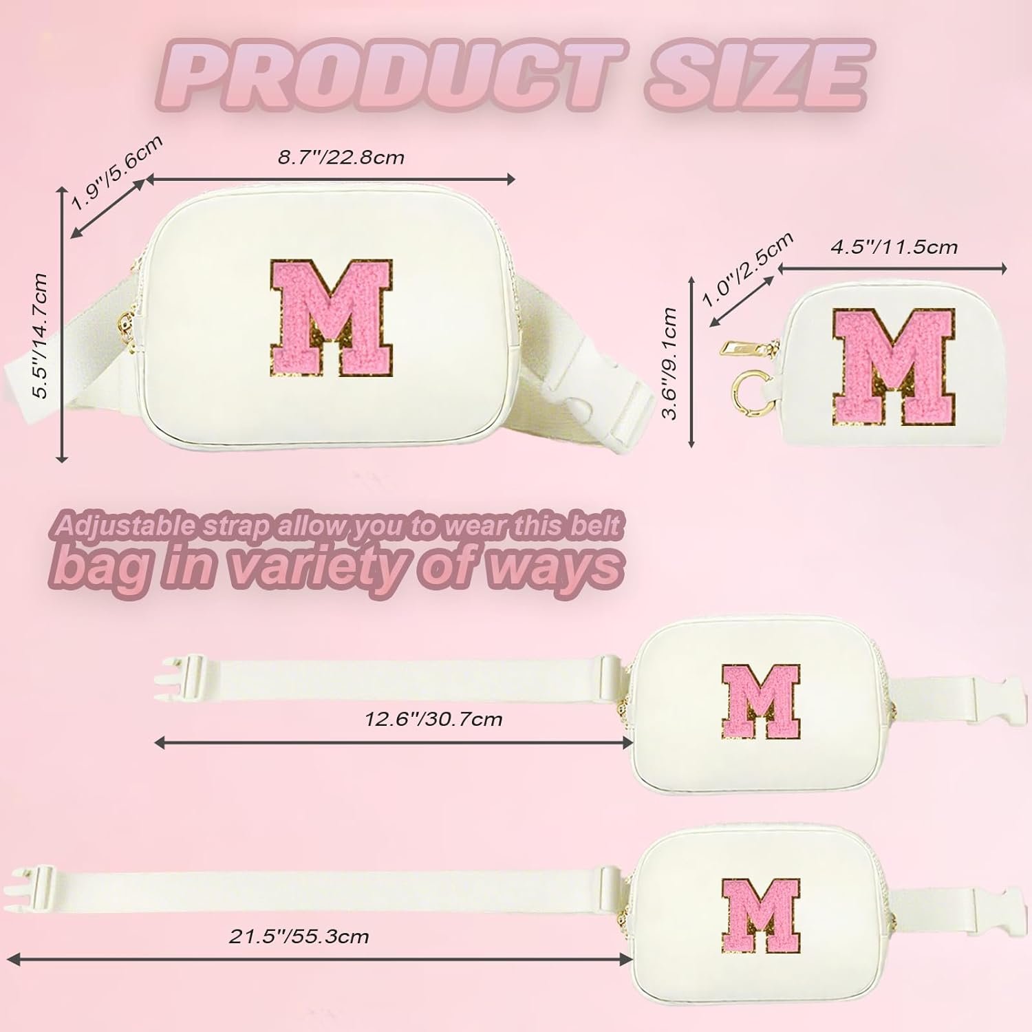 Custom Logo 6 Pcs Monogrammed Fanny Pack for Girls with Keychain Necklace Cup Charm Greeting Card Gift Box Private Label Trendy Birthday Gifts for 4 5 6 7 8 9 10 11 12 13 Year Old Girls Factory (M Beige) Custom Logo 6 Pcs Monogrammed Fanny Pack for Girls with Keychain Necklace Cup Charm Greeting Card Gift Box Private Label Trendy Birthday Gifts for 4 5 6 7 8 9 10 11 12 13 Year Old Girls Factory (M Beige)