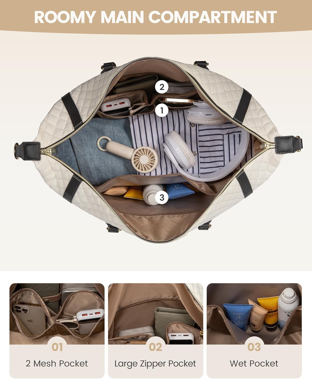 Private Label 4-in-1 Travel Weekender Duffle with Shoes Compartment Custom Logo Carry-On Overnight Bag Toiletry Pouch & Wet Pocket Large Tote for Women Labor Delivery Hospital from Manufacturer Private Label 4-in-1 Travel Weekender Duffle with Shoes Compartment Custom Logo Carry-On Overnight Bag Toiletry Pouch & Wet Pocket Large Tote for Women Labor Delivery Hospital from Manufacturer