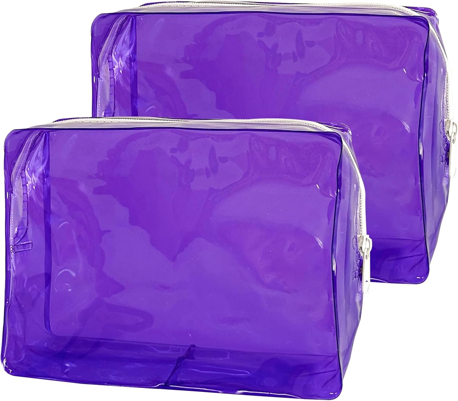 Private Label 5 Pcs Travel Accessories Transparent Clear PVC Cosmetic Pouch Makeup Bags Custom Logo Women Fashion Zipper Letter Purple Factory Private Label 5 Pcs Travel Accessories Transparent Clear PVC Cosmetic Pouch Makeup Bags Custom Logo Women Fashion Zipper Letter Purple Factory
