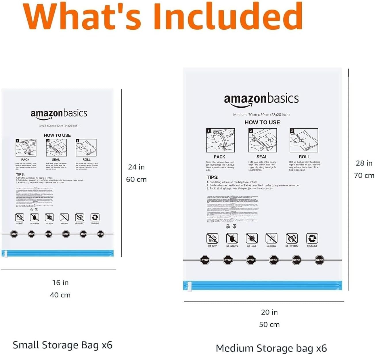 Private Label Roll-Up Travel Compression Storage Bags Custom Logo for Clothes and Towels No Vacuum Needed Clear 12 Pack (6 Small & 6 Medium) Factory Private Label Roll-Up Travel Compression Storage Bags Custom Logo for Clothes and Towels No Vacuum Needed Clear 12 Pack (6 Small & 6 Medium) Factory