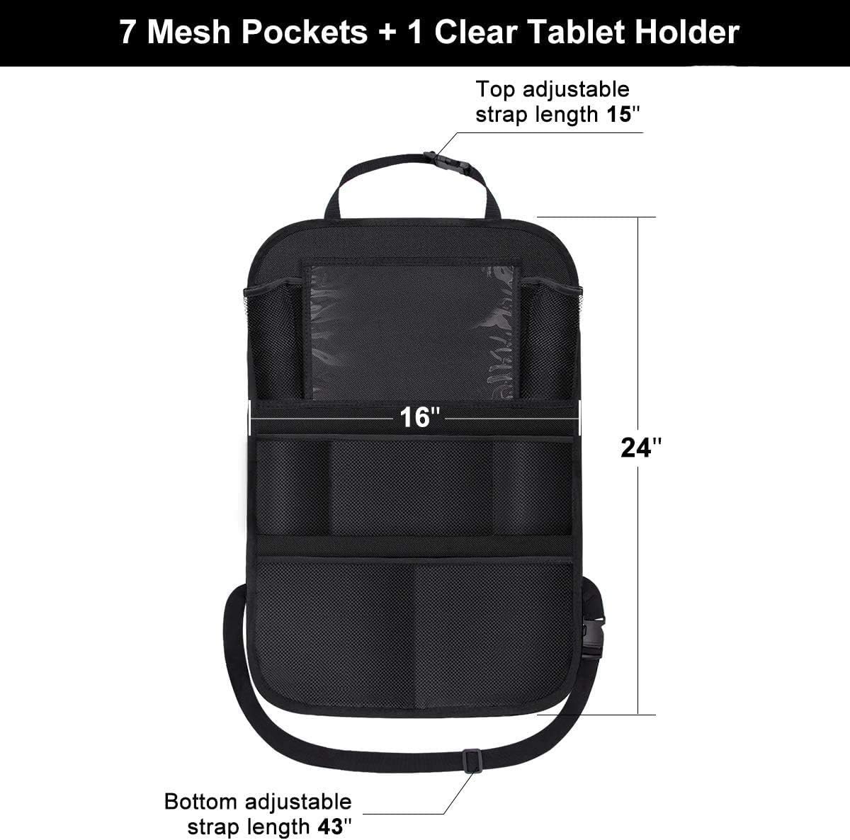 Private Label Backseat Car Organizer with Storage Bag and Custom Logo Touch Screen Tablet Holder for Kids Toddlers Car Seats Road Trip Travel Essentials Manufacturer