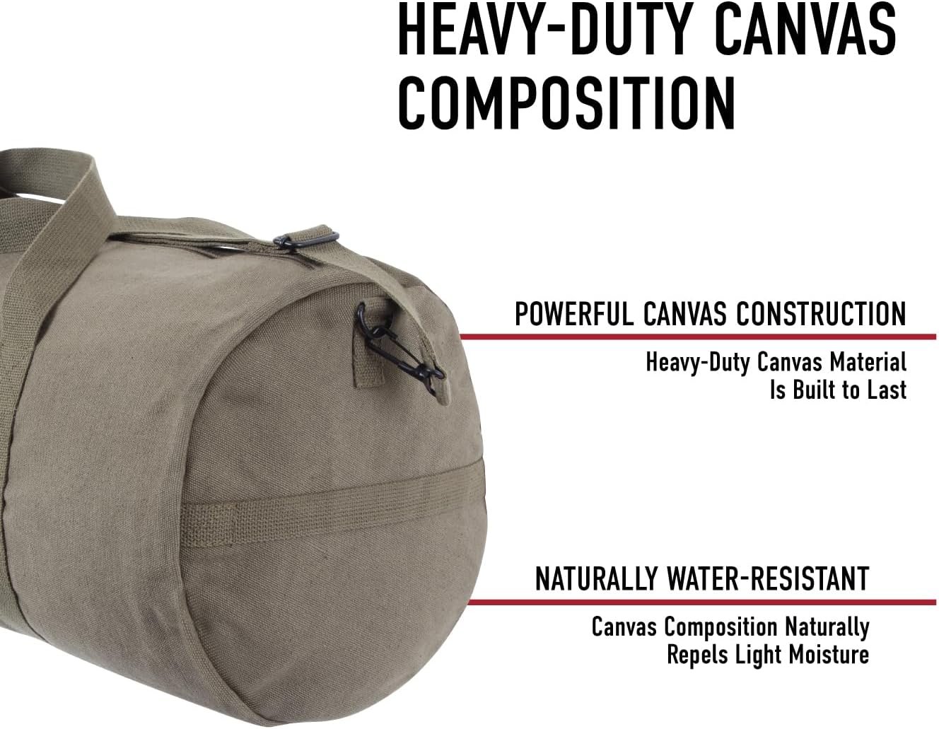 Custom Logo Heavy-Duty Canvas Shoulder Duffle Bag Private Label Rugged Travel Gym Manufacturer