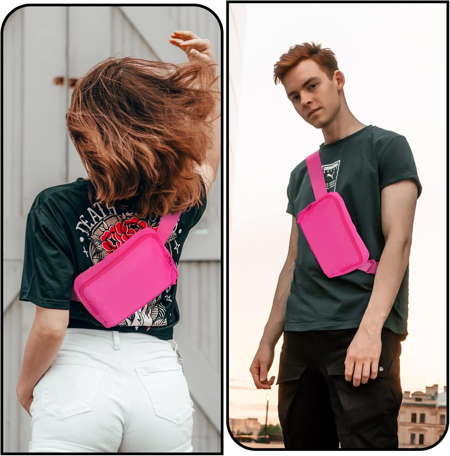 Manufacturer Fanny Pack Belt Bag with Custom Logo 40 Inch Adjustable Strap Private Label for Women and Men