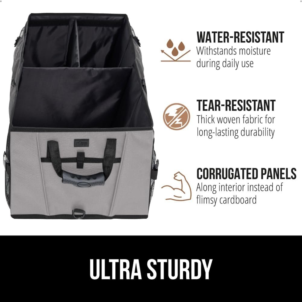 Manufacturer Large Capacity Sturdy Trunk Storage Organizer Slip and Water Resistant Collapsible Custom Logo Multi Compartment Container for Car Sedan SUV Private Label Gray Vehicle Accessories Manufacturer Large Capacity Sturdy Trunk Storage Organizer Slip and Water Resistant Collapsible Custom Logo Multi Compartment Container for Car Sedan SUV Private Label Gray Vehicle Accessories