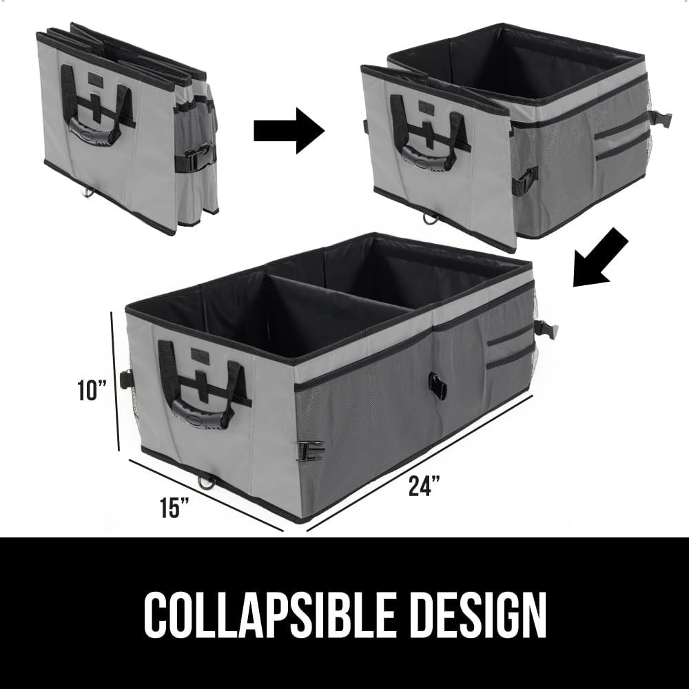 Manufacturer Large Capacity Sturdy Trunk Storage Organizer Slip and Water Resistant Collapsible Custom Logo Multi Compartment Container for Car Sedan SUV Private Label Gray Vehicle Accessories Manufacturer Large Capacity Sturdy Trunk Storage Organizer Slip and Water Resistant Collapsible Custom Logo Multi Compartment Container for Car Sedan SUV Private Label Gray Vehicle Accessories