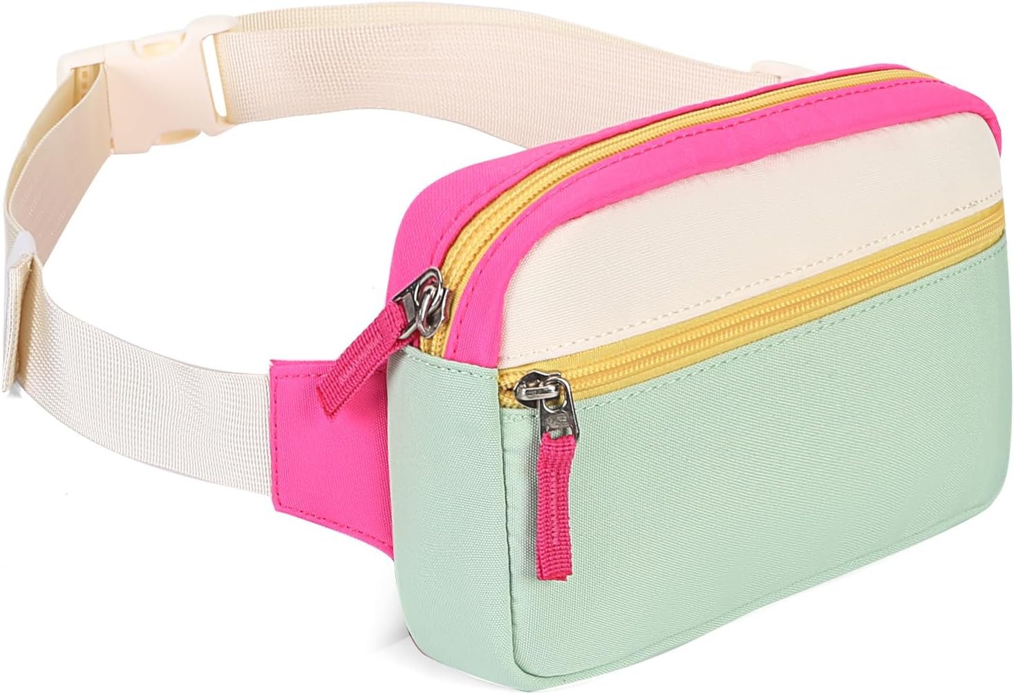 Private Label Fanny Pack Easter Basket Stuffers for Kids Birthday Gift for 5 6 7 8 9 10 11 12 Year Old Teen Girls Custom Logo Preppy Cute Trendy Colorblock Crossbody Bag Adjustable Belt Bags for Travel Manufacturer