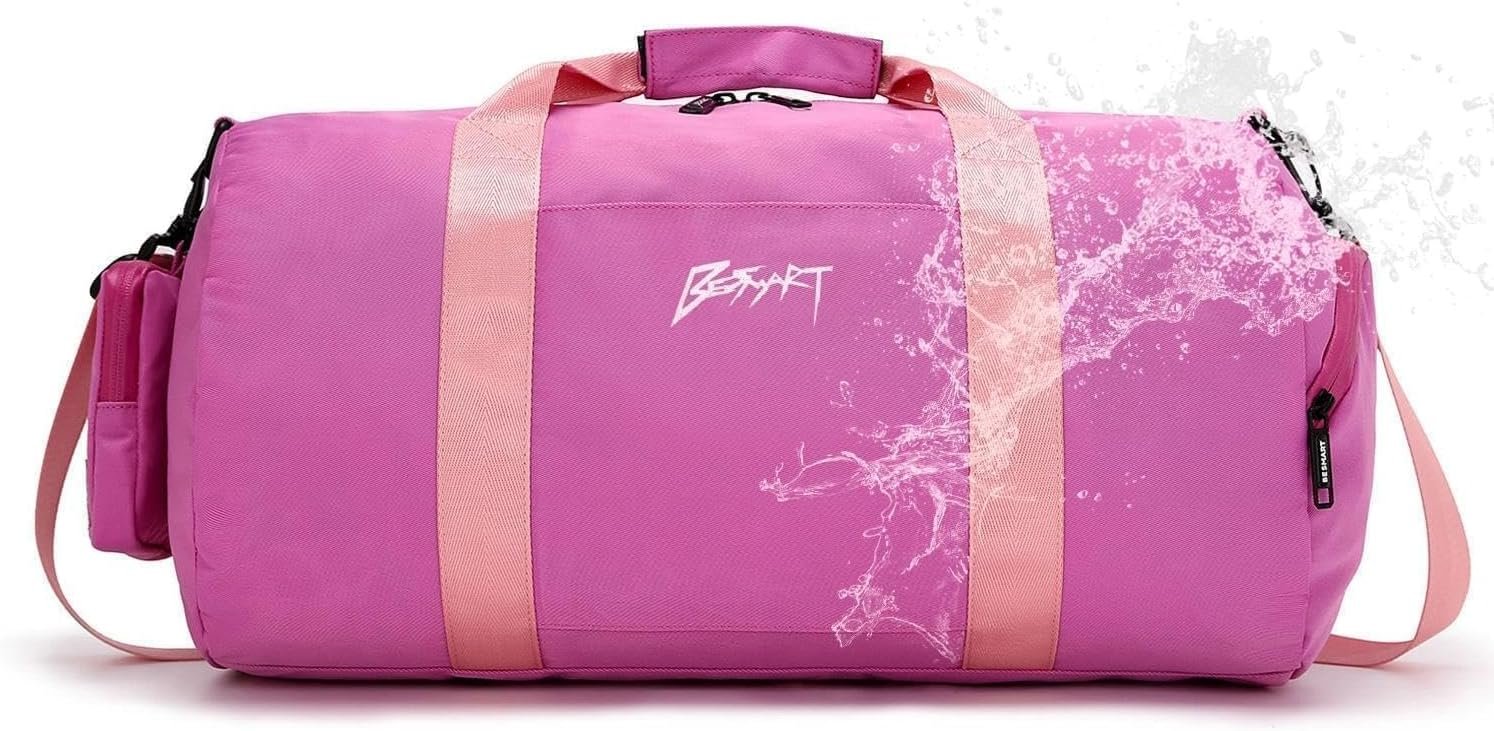 Custom Logo Waterproof Gym Duffle Weekender Bag for Men Women with Shoe Compartment Private Label TPU Pocket Lightweight Large Overnight Workout Bag Purple Manufacturer