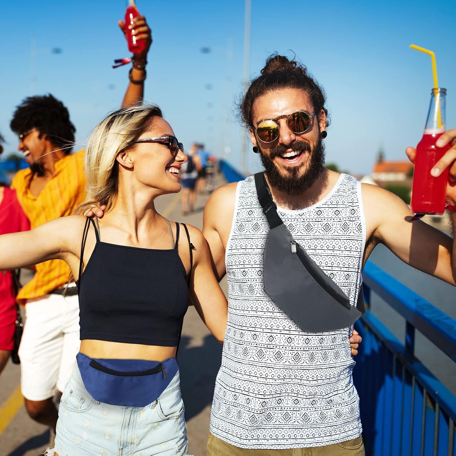 Private Label 14 Pcs Adjustable Neon Fanny Packs Oxford Cloth Waist Bags with Zipper Custom Logo for 80s Rave Party Workout Travel Running Women Men Factory 14 Retro Colors Private Label 14 Pcs Adjustable Neon Fanny Packs Oxford Cloth Waist Bags with Zipper Custom Logo for 80s Rave Party Workout Travel Running Women Men Factory 14 Retro Colors