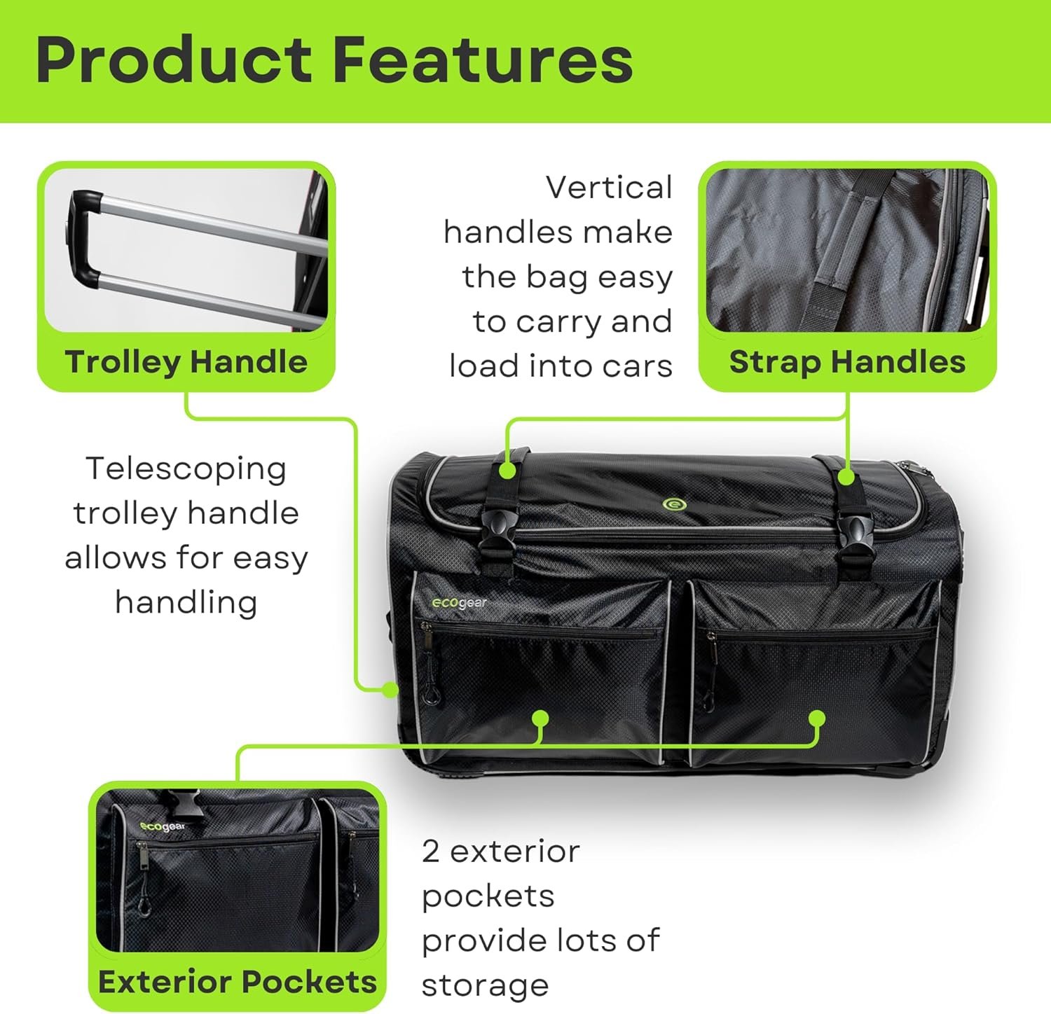 Factory 28 Inch Rolling Dance Bag with Custom Logo Easy Assembly Lightweight Aluminum Garment Rack Private Label Wheeled Duffel for Dance Competition Travel Black Gray